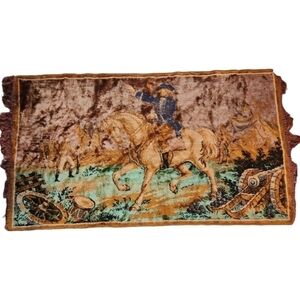 Mid Century Tapestry with Fringe Revolutionary War
